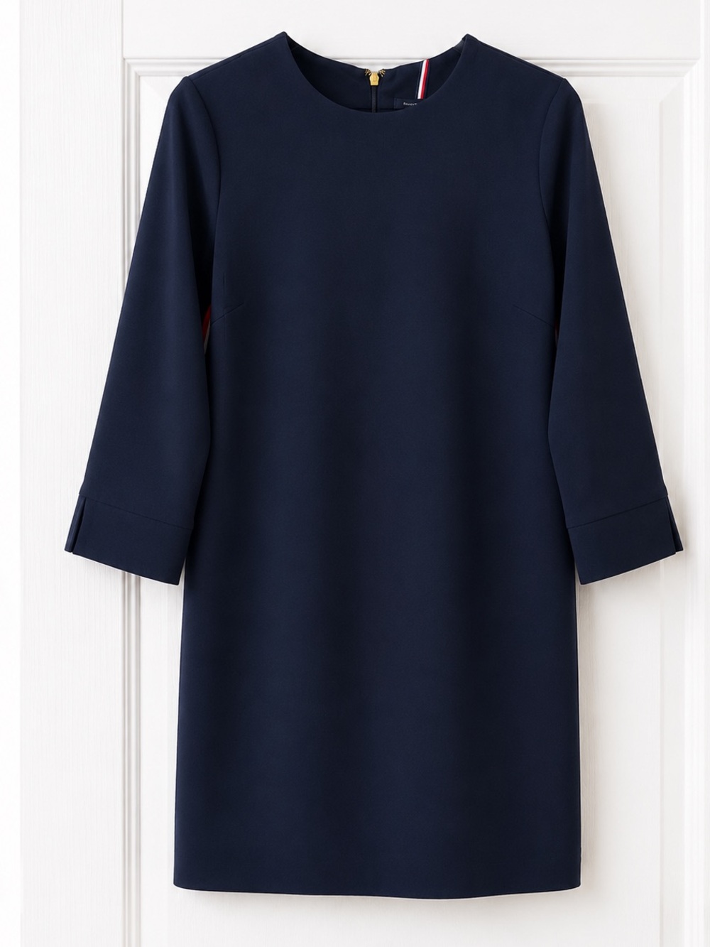 TOMMY HILFIGER NAVY LOGO STRIPED SHIFT DRESS SZ S - Picture 2 of 7